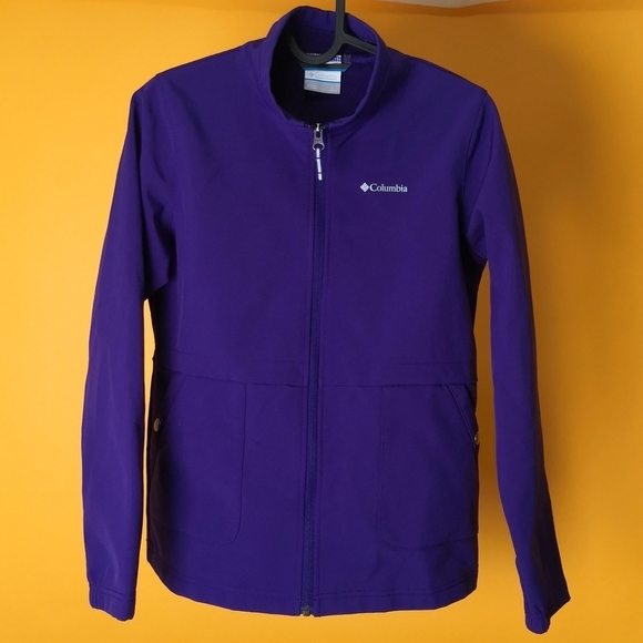 Columbia Other - Columbia Youth Girl jacket softshell winter 2 pocket casual sz L purple
